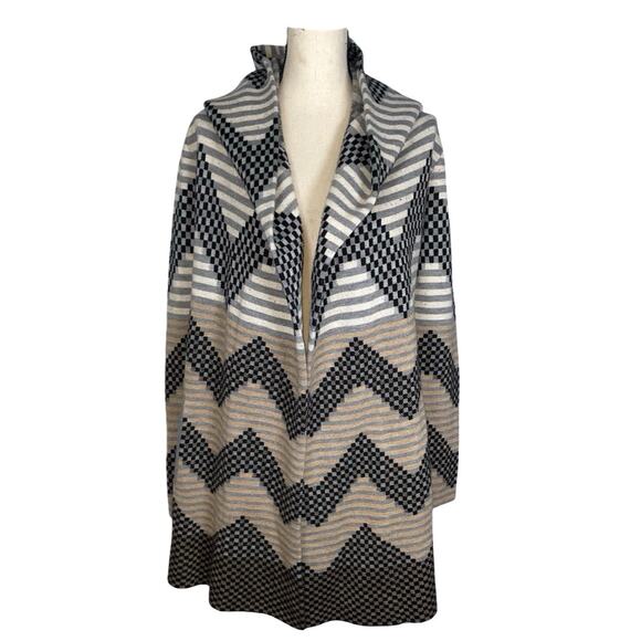 Anthropologie Field Flower Pattern Wool Blend Hooded Cardigan   Size: XS - Picture 2 of 5